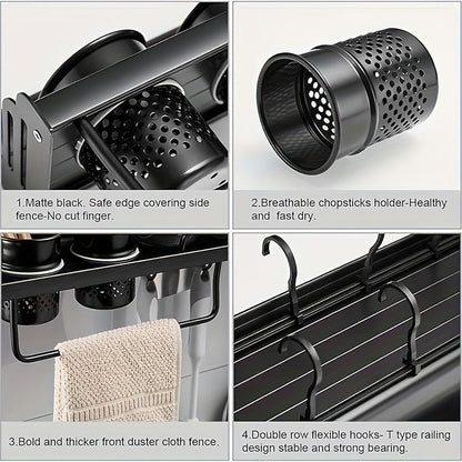 OrganizePro Wall-Mounted & Camping Kitchen Rack